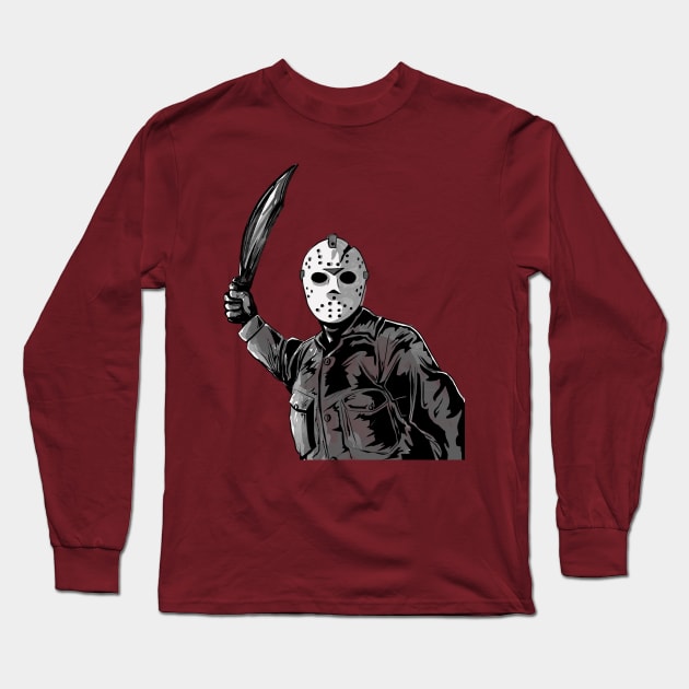 Friday the 13th Long Sleeve T-Shirt by Matt Blairstone